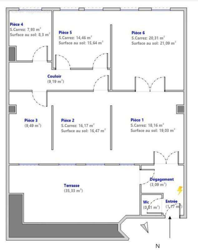 Appartement à PARIS-3E