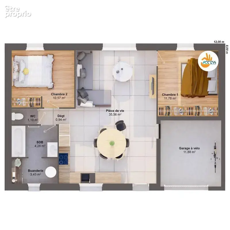 Maison 4 pièces 68 m2 - photo 5