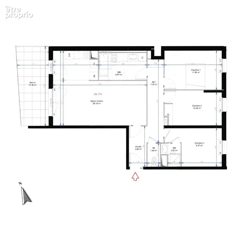 Aubervilliers — Rue André Karman  Superbe 4 pièces de 84 m² avec grand balcon, parking & potager sur le toit ! (93) - photo 9