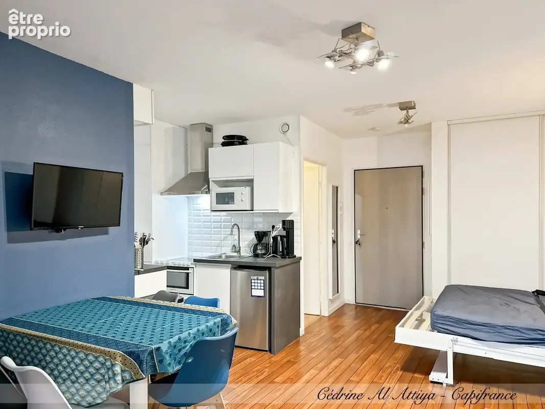 Studio à vendre meublé de 27m2, La Rochelle, balcon, parking et local à vélos - photo 10