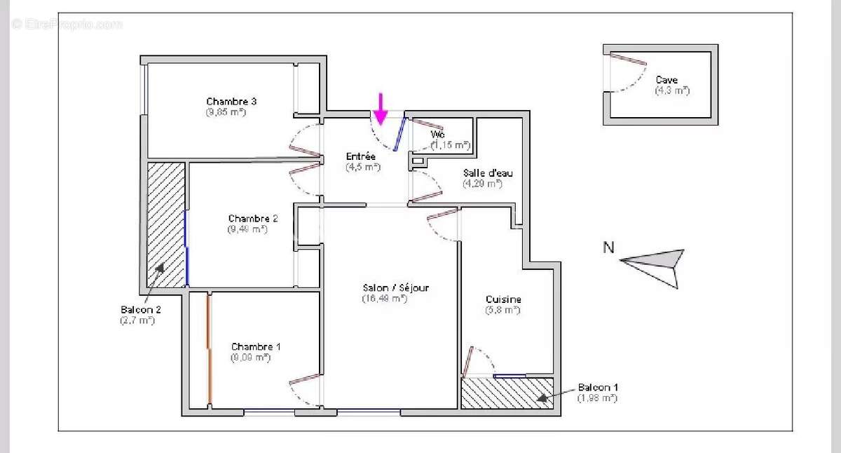 Appartement à MARSEILLE-12E