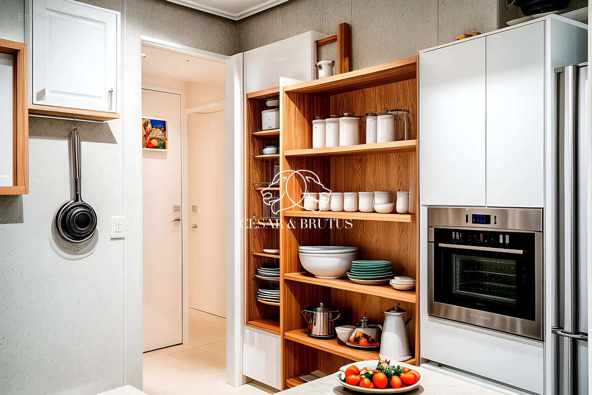 Suggestion d&#039;aménagement 3D - Appartement à LYON-5E