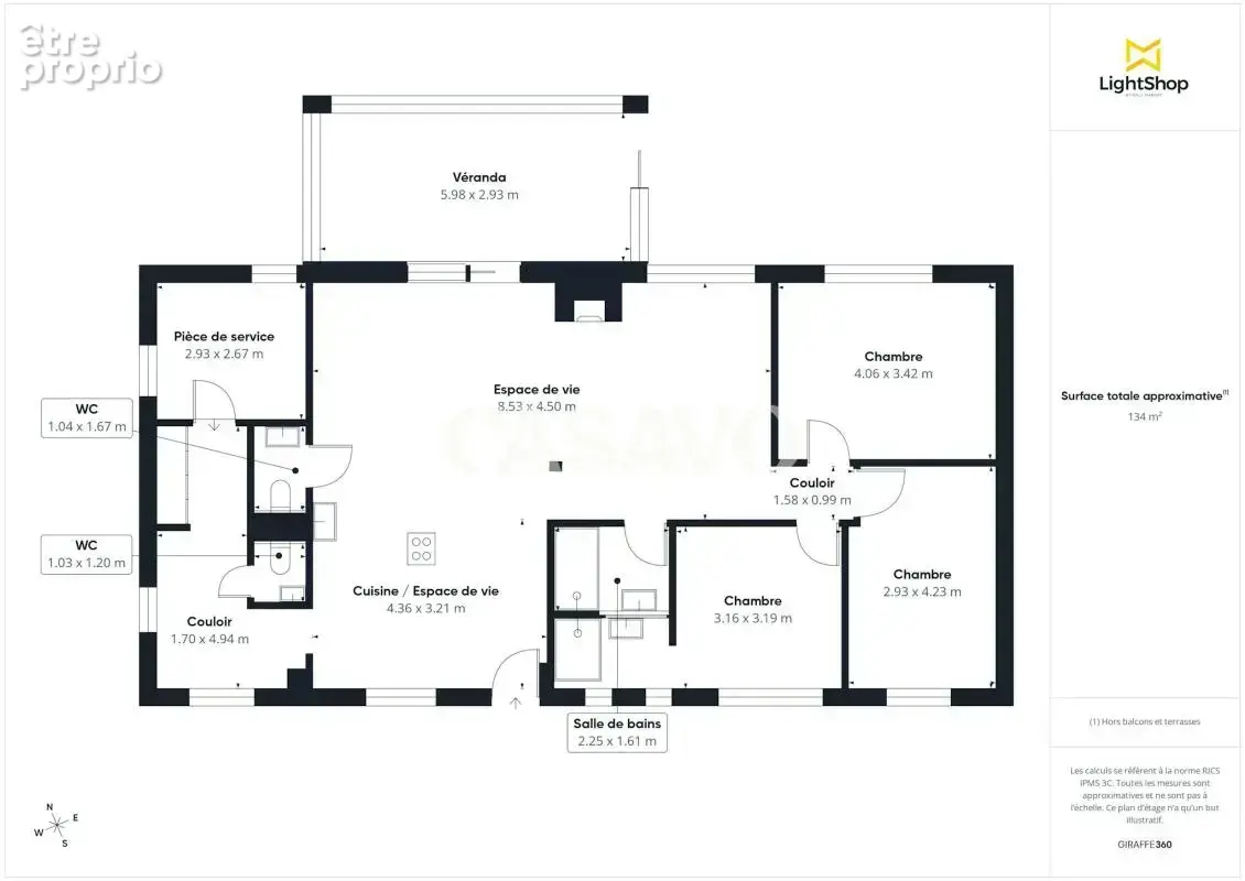 Vente Maison 4 pièces de 138m² - 33370 Pompignac - photo 5