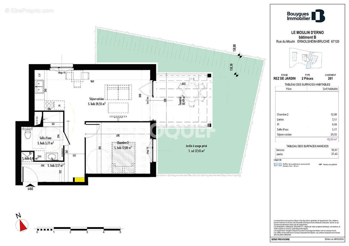 Appartement à ERNOLSHEIM-BRUCHE