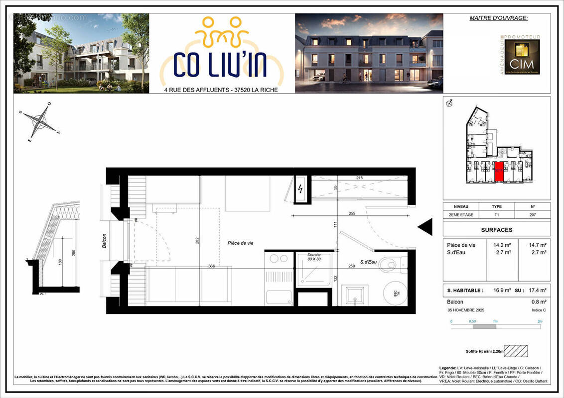 Appartement à LA RICHE