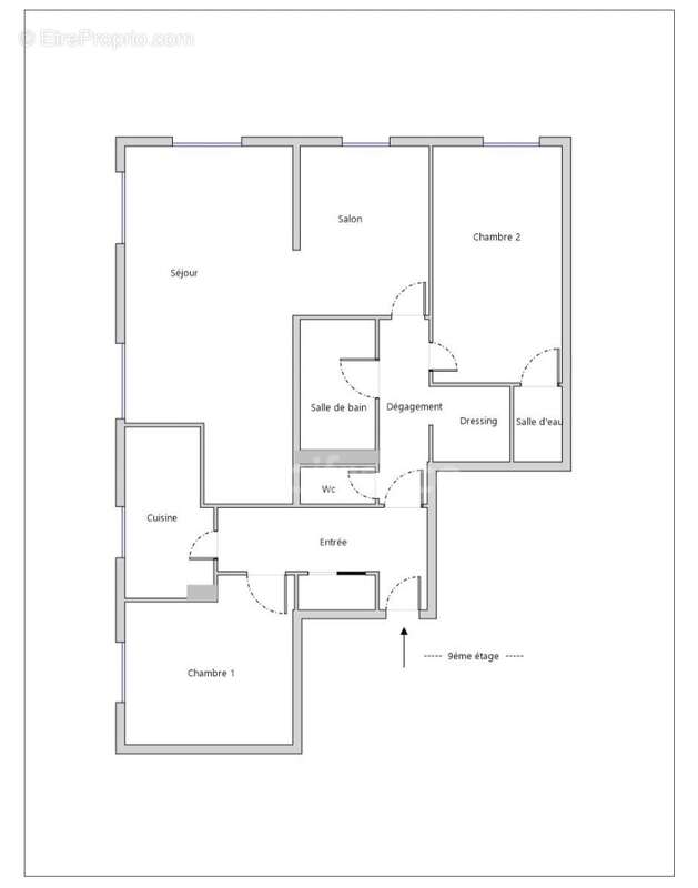 Appartement à PARIS-20E