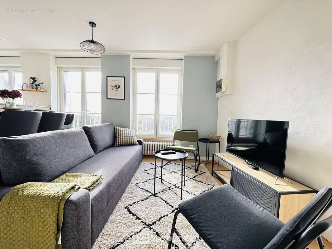 Un salon chaleureux - Appartement à LAON