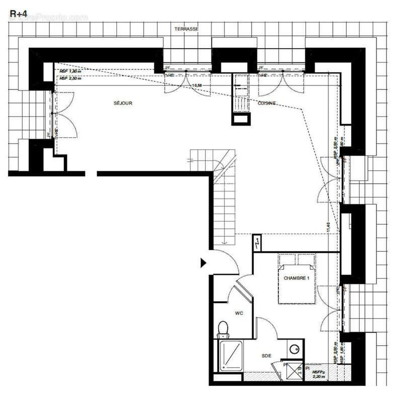 Dernier etage et grande terrasse 102m2 - photo 2