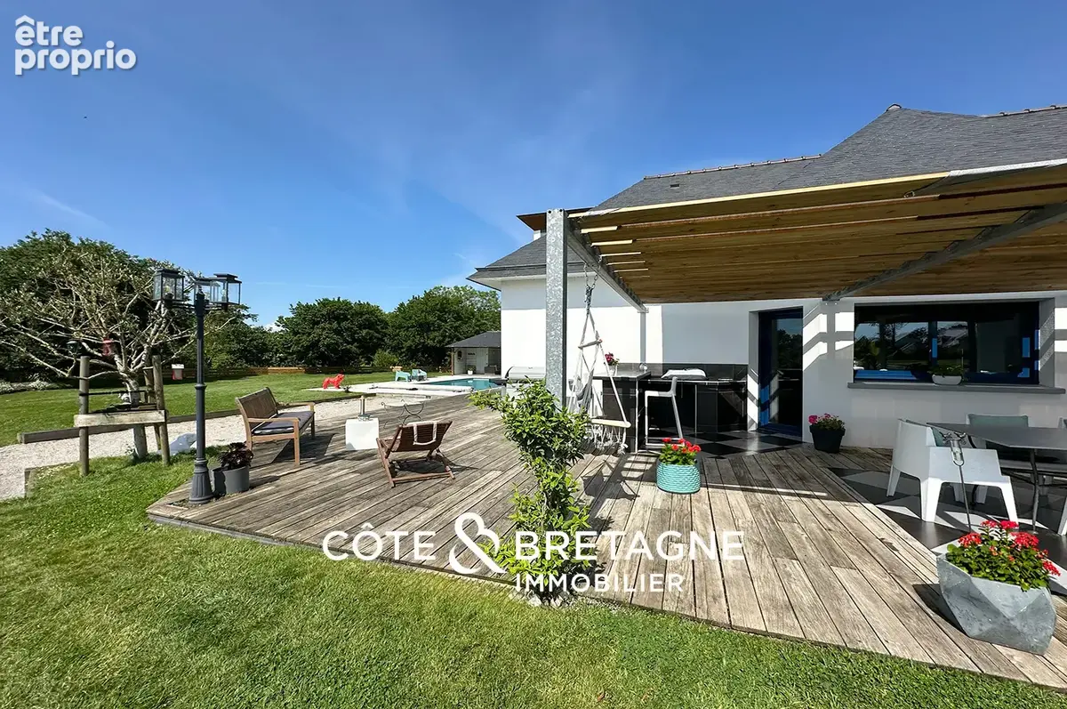 Maison moderne avec piscine à ambon dans le morbihan  réf : 202629 - photo 17