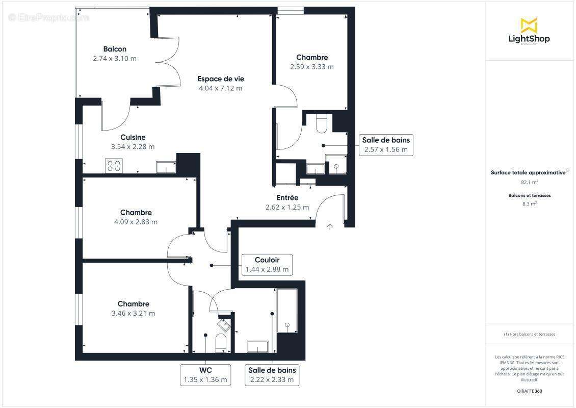Appartement à SAINT-DENIS