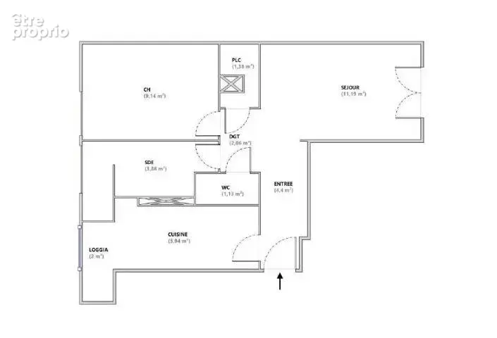 Lumineux 2 pièces Marseille 12ème, quartier Beaumont, 137000€ - photo 12