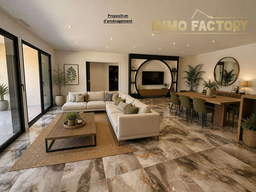 Maison plain-pied 5 pieces 125 m² saint-alban-les-eaux - photo 6