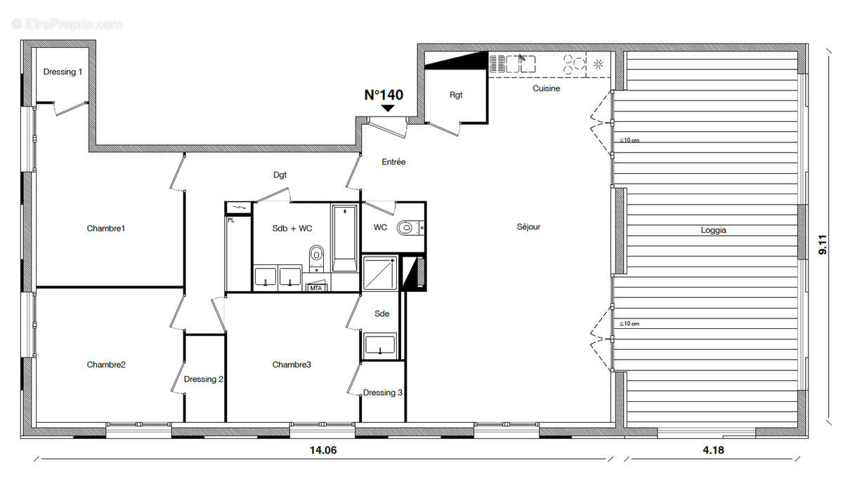 Appartement à TOULOUSE