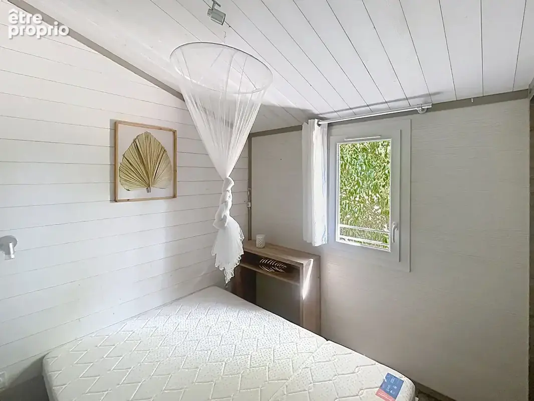 Chalet bois sur pilotis 35 m², terrasse 14m² couverte terrain 559 m² - photo 10