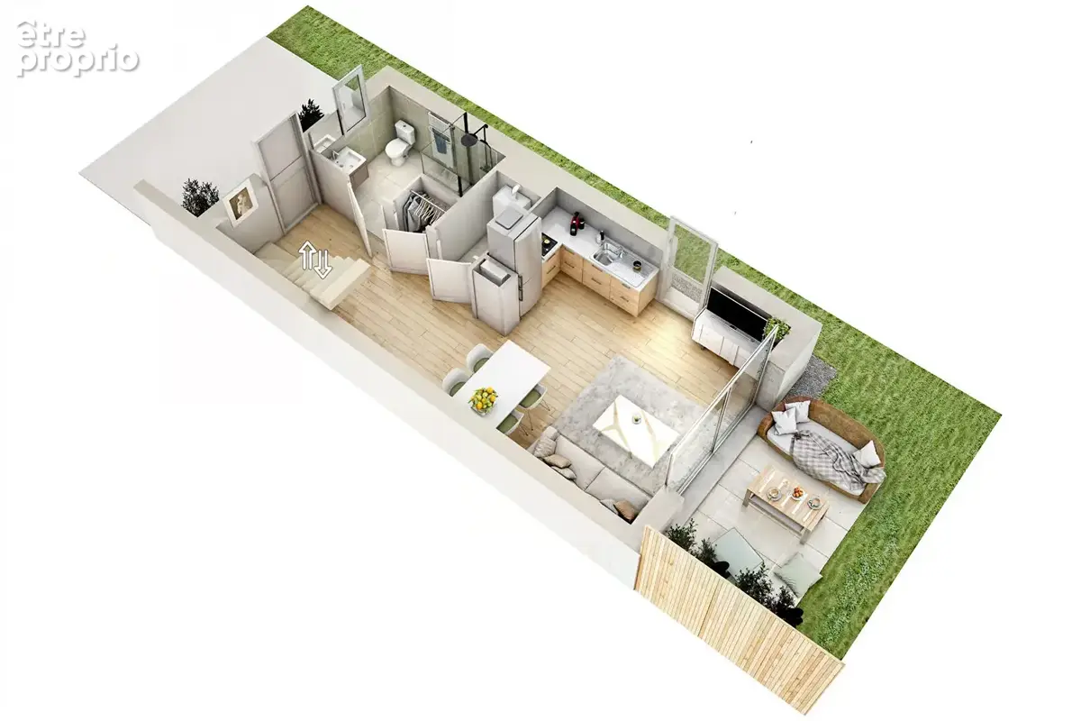 Maison 2 chambres avec jardin, terrasse et parking - photo 3