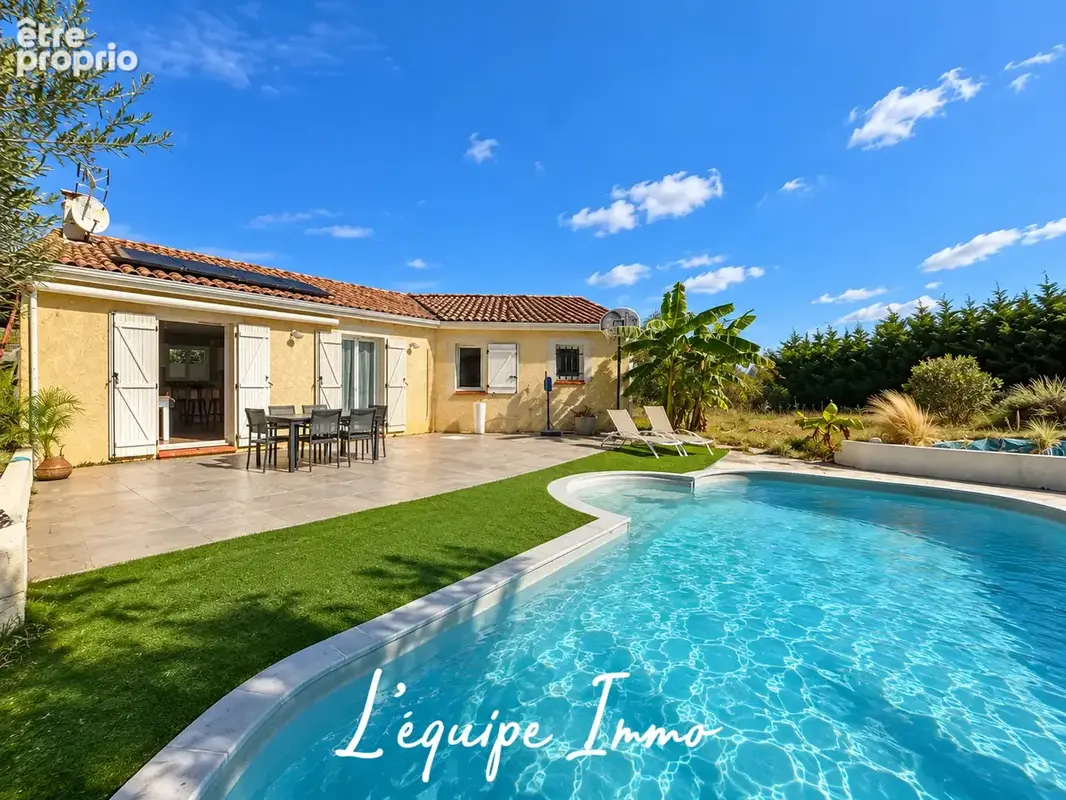 Villa T4 de plain-pied avec piscine, sans vis-à-vis - photo 1