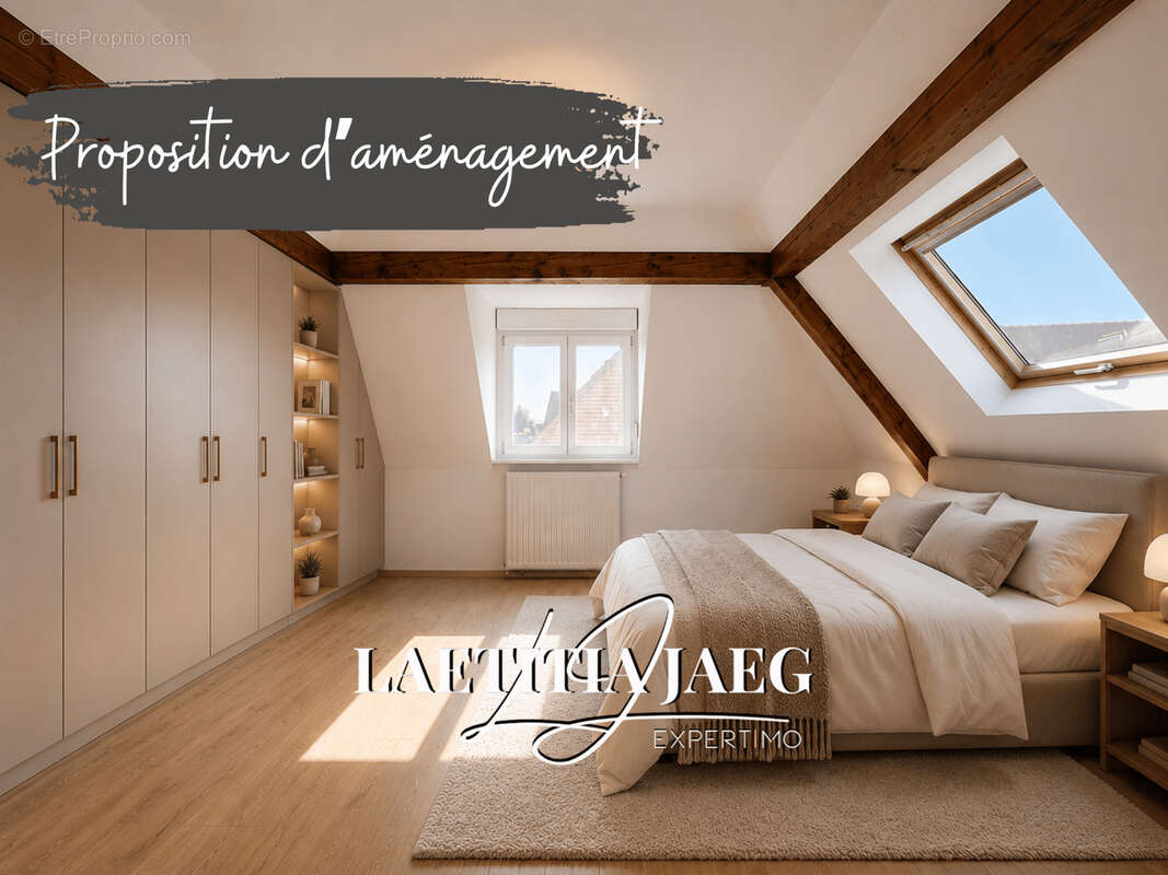 3 pièces 74 m2 habitables / 100 m2 au sol   balcon   parking   dernier étage   fegersheim - photo 7