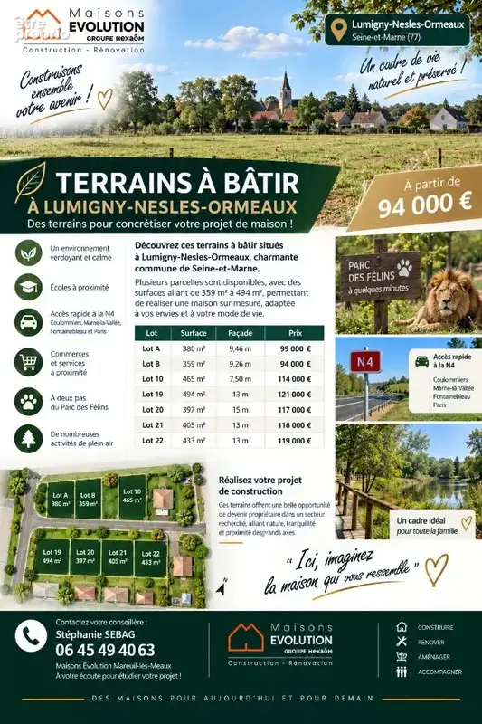 Terrain 359 m² à vendre à Lumigny-Nesles-Ormeaux (77540) - photo 5