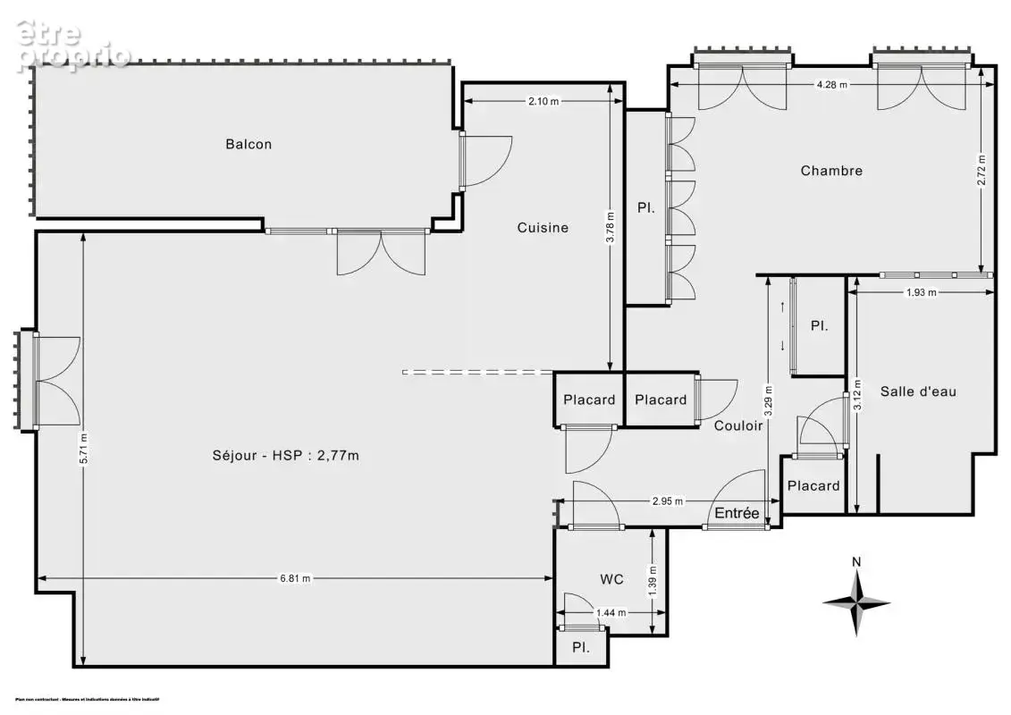 Appartement 2 pièces de 74,2 m² avec terrasse et box fermé - Rue Colonel Arnaud Beltrame, Lyon - photo 12