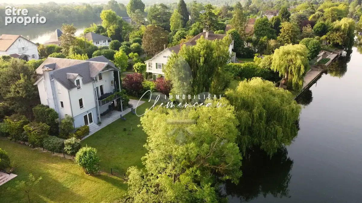 Île de Villennes - Environnement privilégié avec ponton et accès privatif à la Seine - photo 2