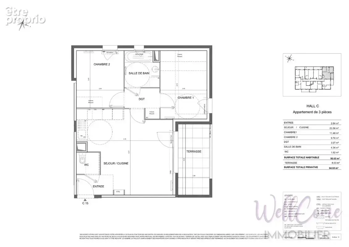 VEFA  - Appartement T3 de 56,65 m² Côté Est (Box inclus) à Chambery-le-Haut ! - photo 2
