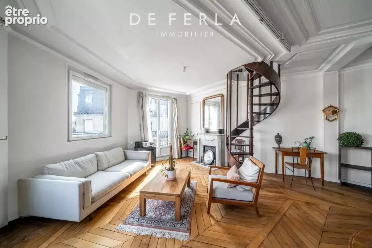 Duplex 4 pièces – Rue d'Alésia, Paris 14e – Balcon 10,79 m² – Sans vis-à-vis - photo 4