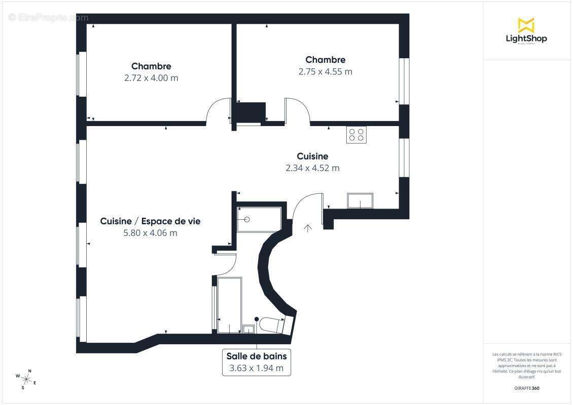Appartement à PARIS-17E