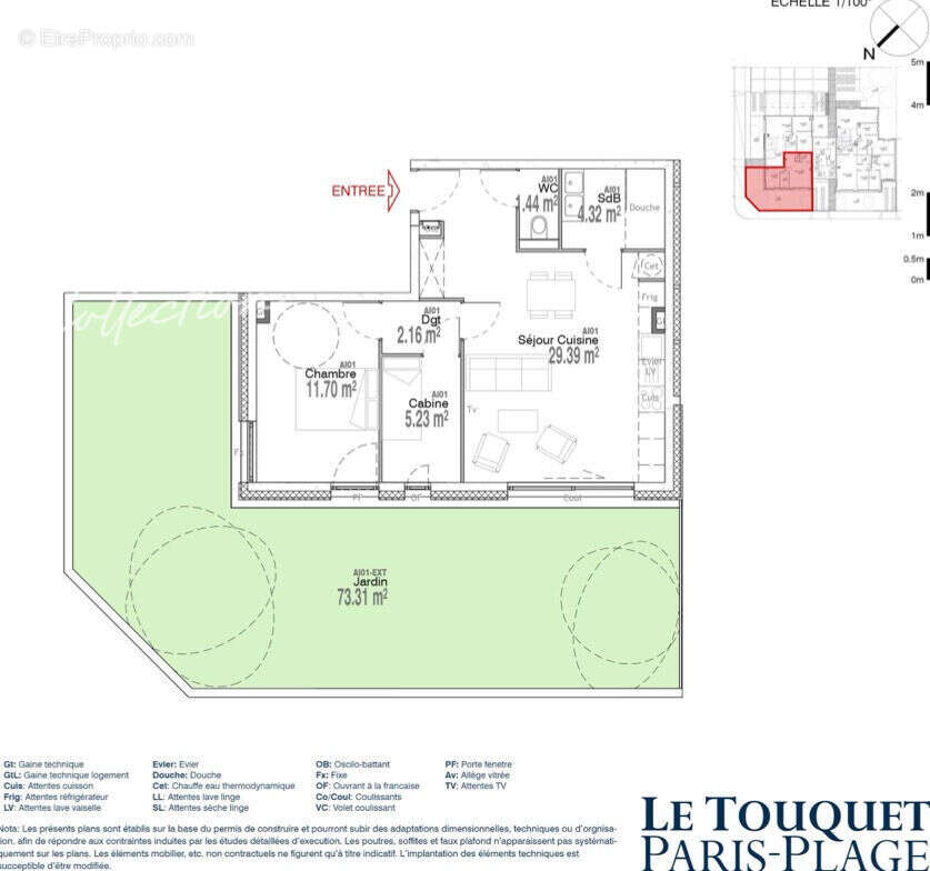 Appartement à LE TOUQUET-PARIS-PLAGE