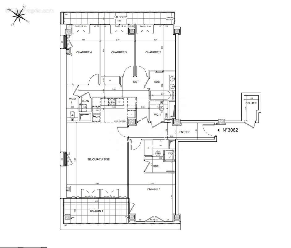 Appartement à PARIS-13E