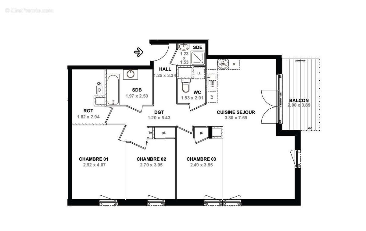 Appartement à NEYDENS