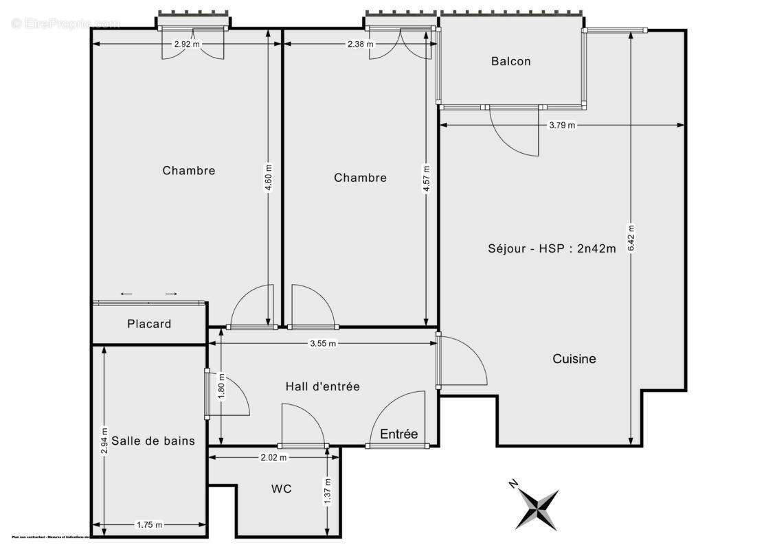 T3 avec loggia et parking – moulins / parc jb lebas - photo 11