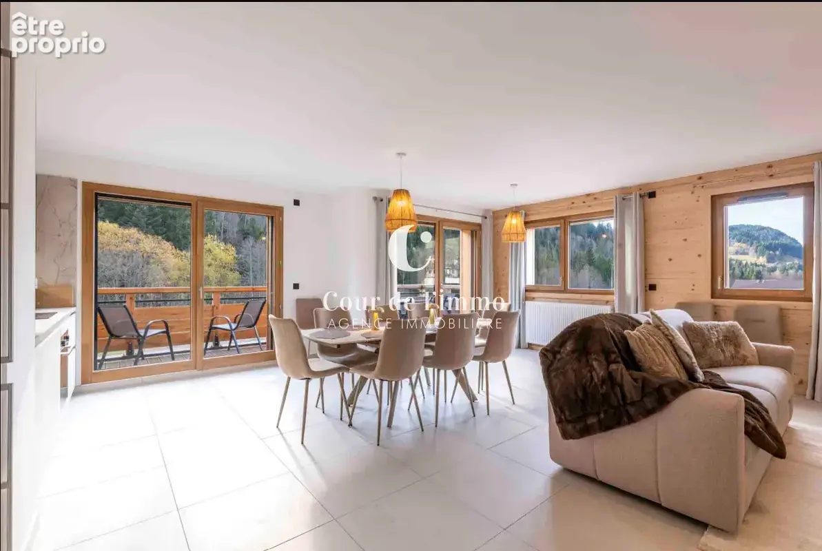 Les gets   appartement t4 meublé de 110 m2   2 suites parentales   2 balcons - photo 4