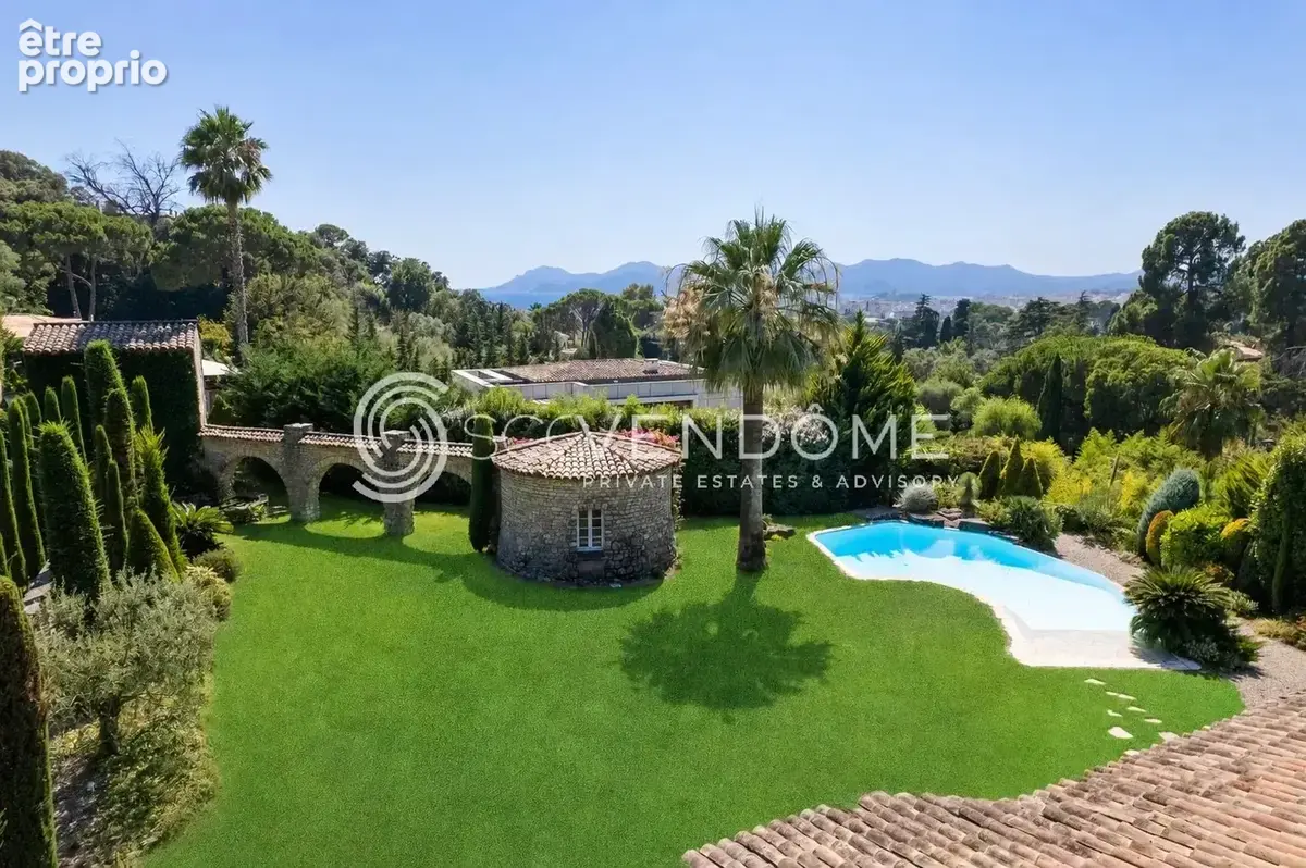 Cannes californie  villa provencale et annexes terrain plat a vendre - photo 2