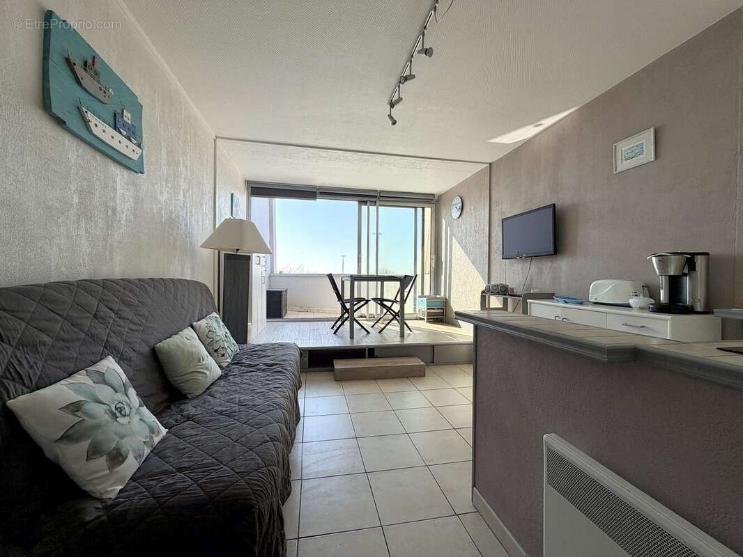 Pièce de vie - Appartement à SAINT-JEAN-DE-MONTS