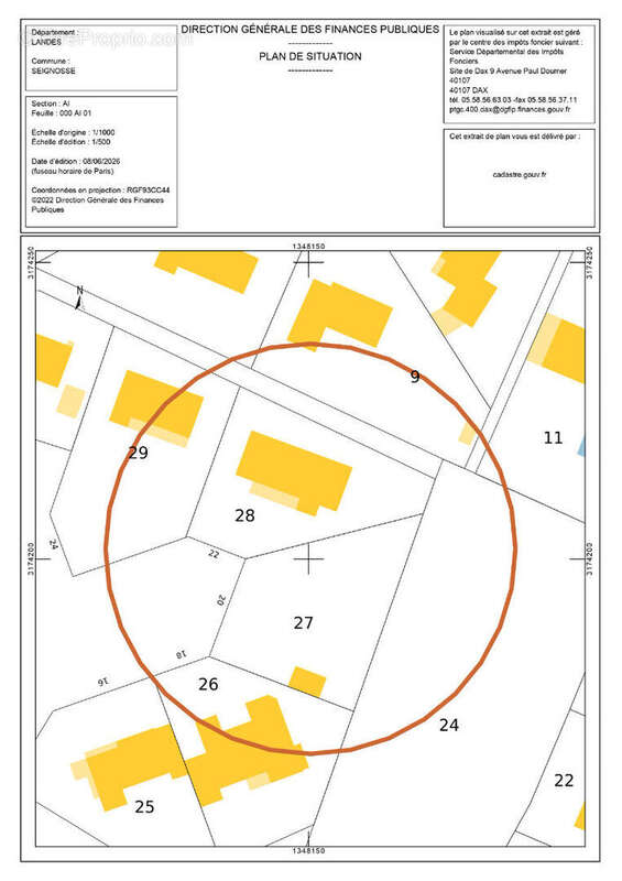 Terrain à SEIGNOSSE