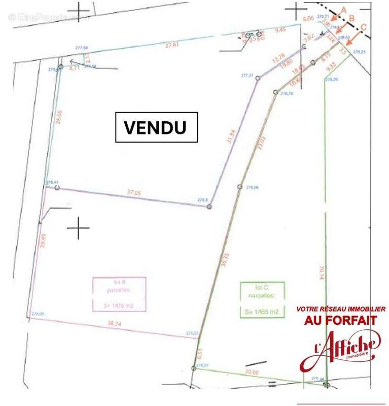 Terrain constructible 1465 m² - photo 3