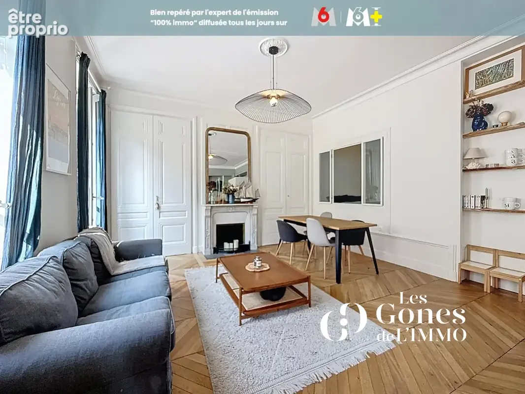 Appartement haussmannien rénové par architecte   4ᵉ étage avec ascenseur - photo 2