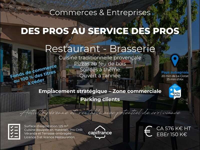 Fonds de commerce Restaurant Terrasse à céder zone commerciale du Pujol à AURIOL (13) - photo 4