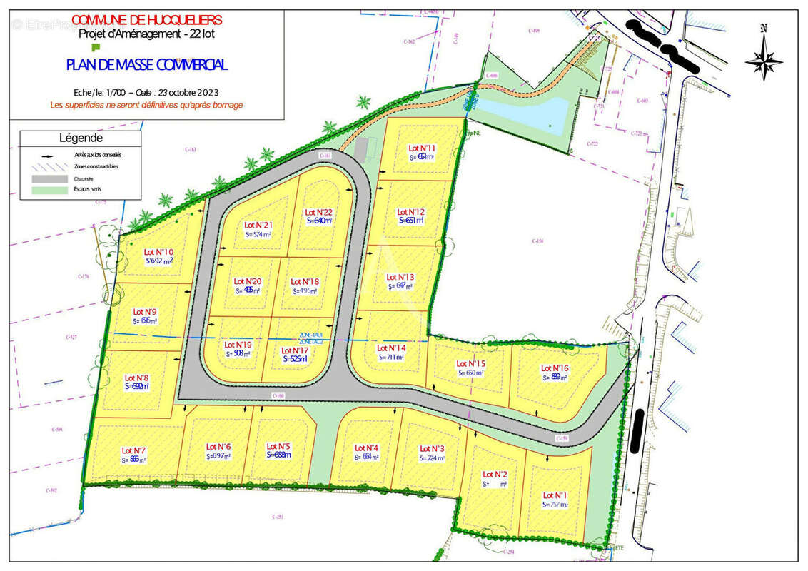 Terrain à HUCQUELIERS