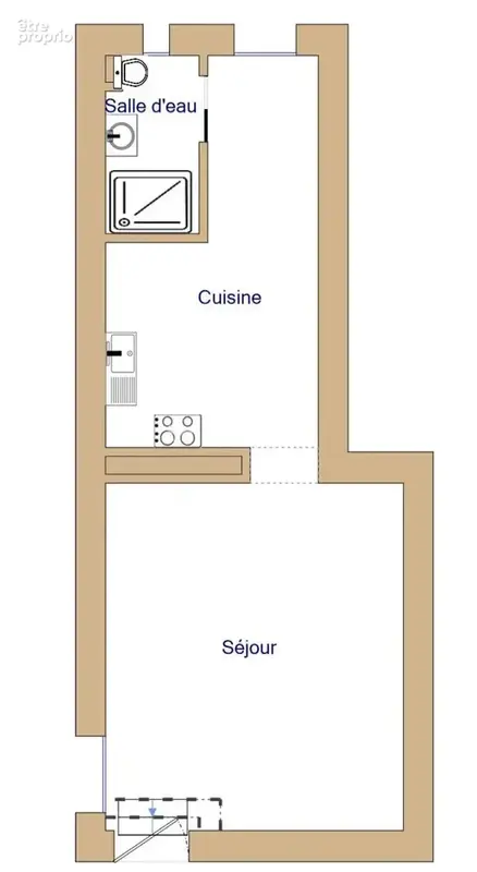 Menton riviera - studio traversant de 23m2 meublé et équipé sans charges ! - photo 9
