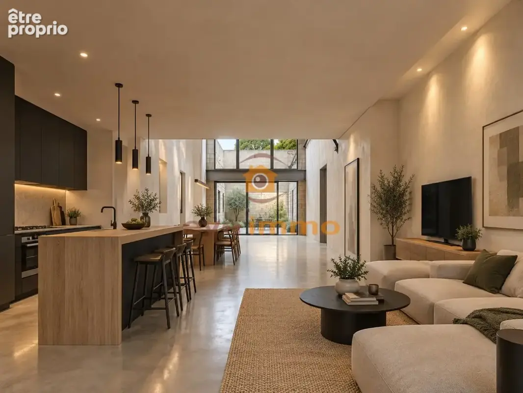 PÉZENAS  Projet de loft de 111 m² avec cour et permis accordé - photo 9