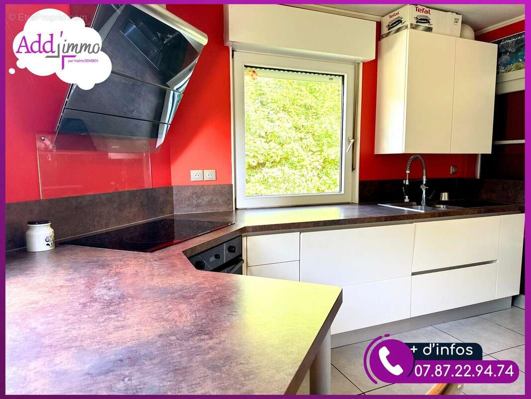 La cuisine créer sur mesure de façon a déjeuner face au jardin - Maison à BIEFVILLERS-LES-BAPAUME