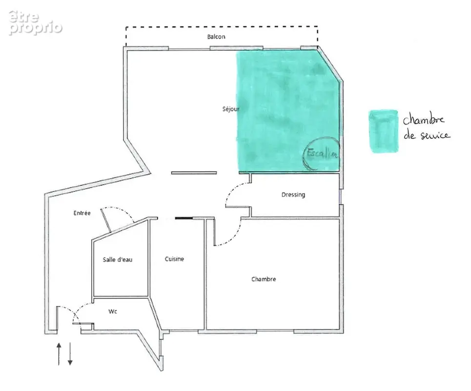 3 pièces en duplex avec balcon - Rue de la Pompe - Calme et lumineux - photo 14