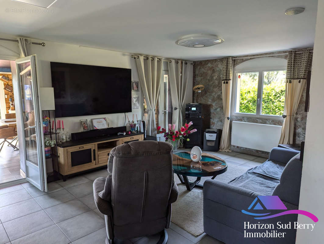 Salon - Maison à THEVET-SAINT-JULIEN