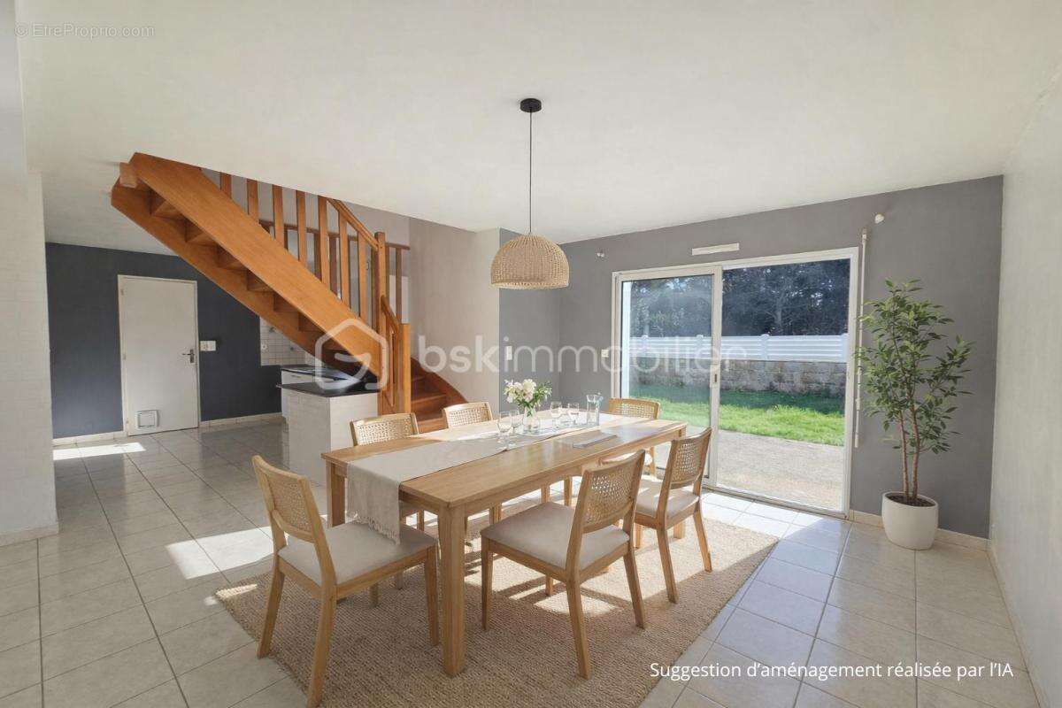 Maison 92 m² de 4 chambres – vie de plain-pied – Ploemeur / Lorient avec Garage - photo 3