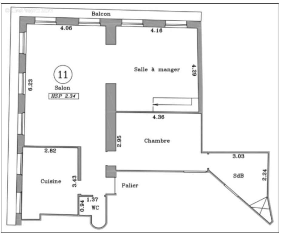 Appartement à PARIS-2E