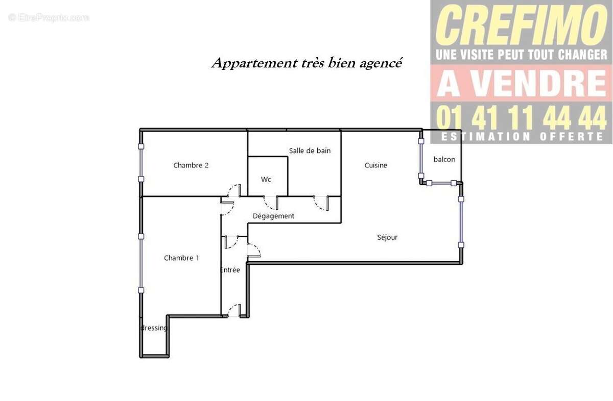 Appartement à ASNIERES-SUR-SEINE