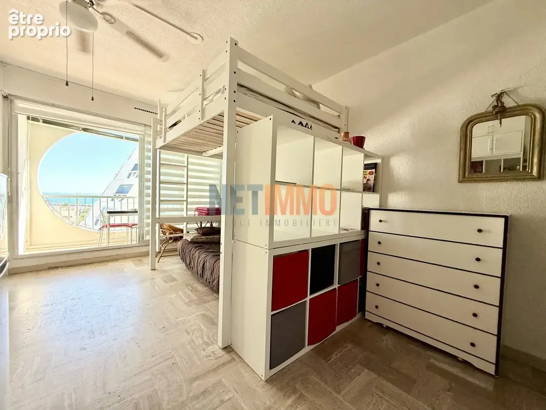 Vue mer - Studio avec loggia et cave aux pieds de la plage - photo 4