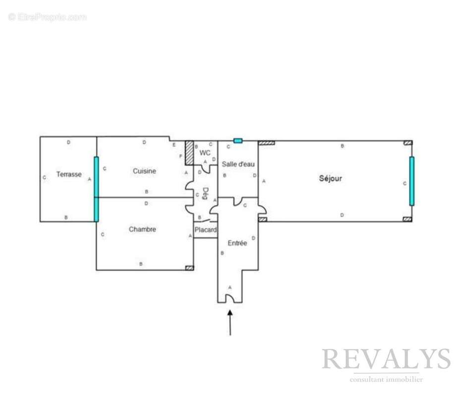 Alpes maritimes (06) - nice centre ville/liberation - a vendre 2 pieces 53m2  a renover  avec terrasse - photo 7