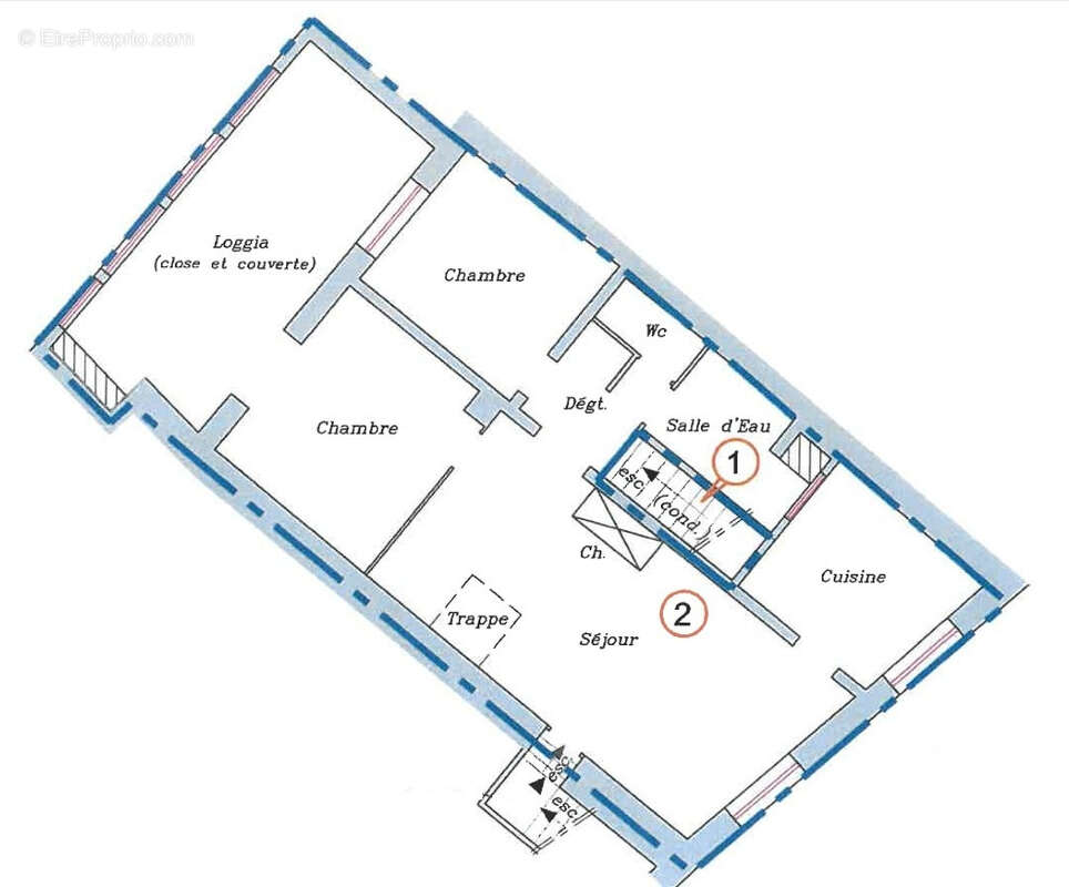 Appartement F3 - photo 2